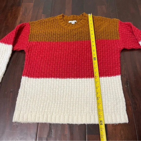 American Eagle Oversize Striped Sweater Women’s XS Acrylic Fuzzy Cozy - Picture 7 of 9